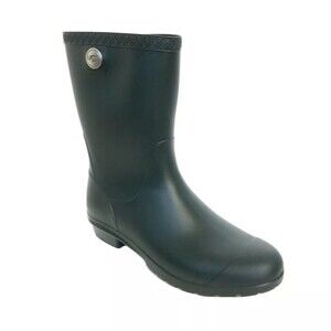 New UGG Rain Boot Green Sienna Waterproof Short Matte 10